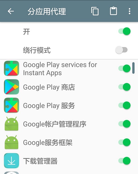 代理Google开头的所有服务+下载管理器